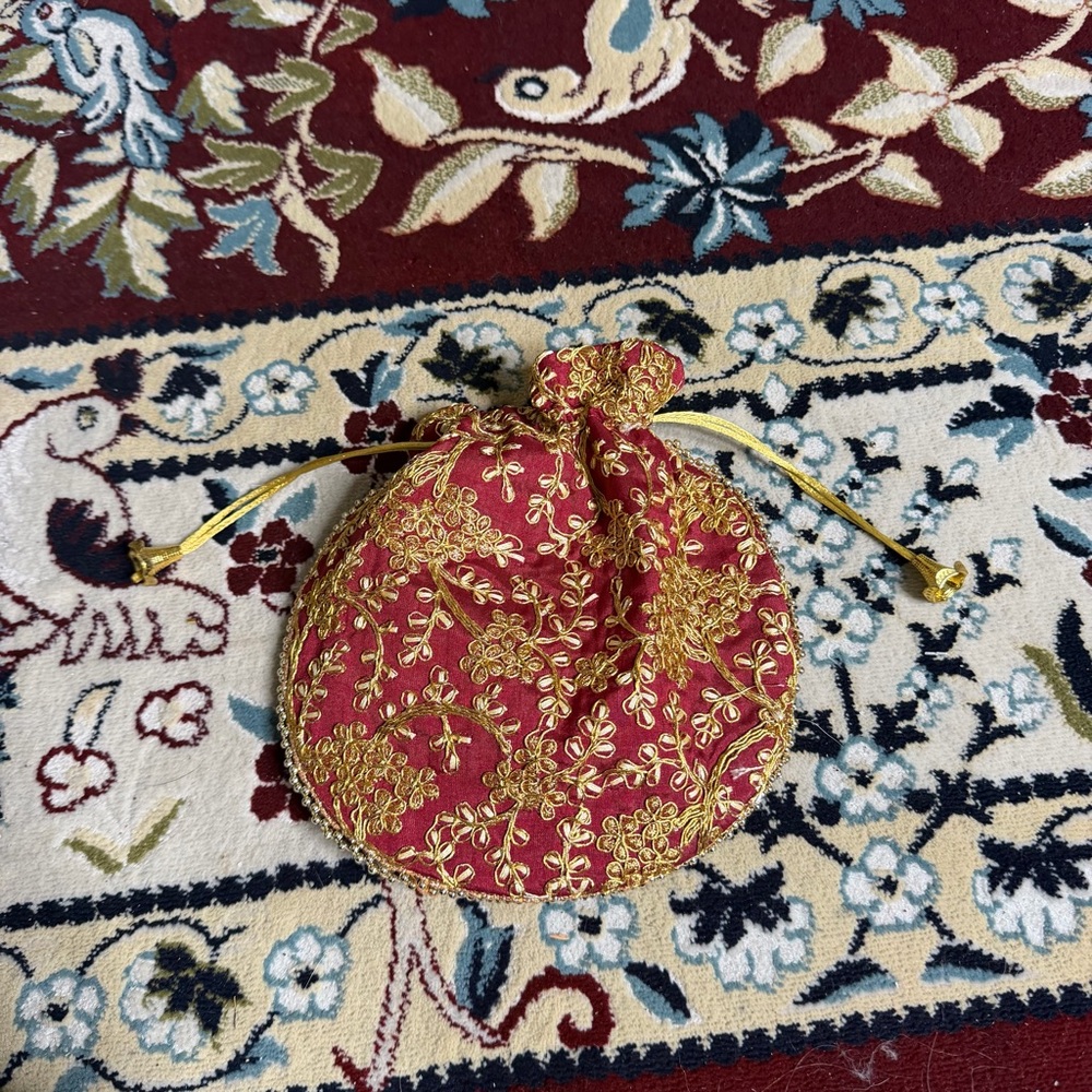 Embroidered pouch